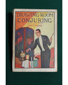 The cover of a book called 'Drawing-room Conjuring' by 'Hoffman'